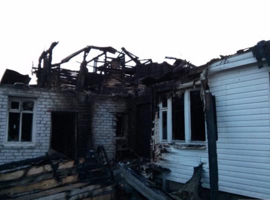 Фото для Сгорел дом в Волгоградской области